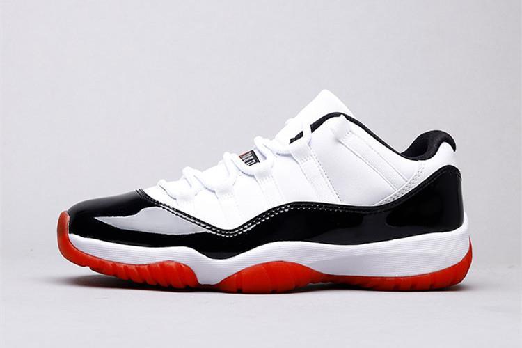 Air Jordan 11 低筒運動鞋白黑红- Air Jordan台灣官方網站