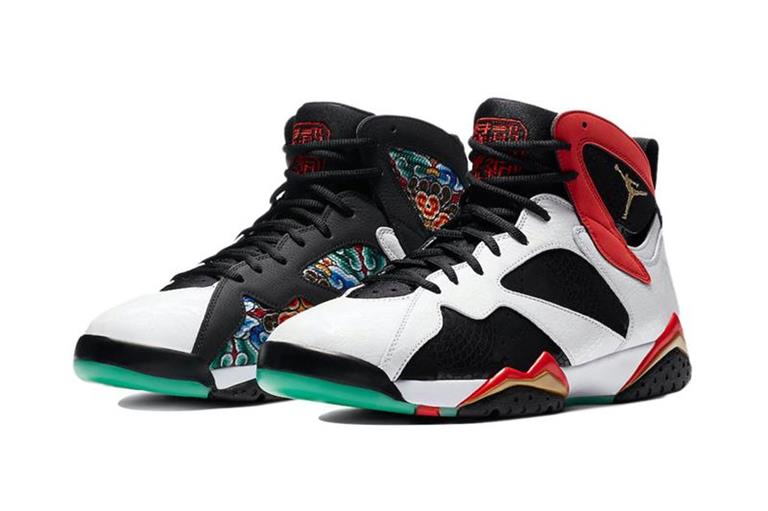 Air Jordan 7 Retro 祥龙紫禁籃球鞋黑白红- Air Jordan台灣官方網站